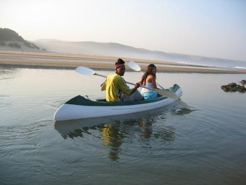 canoeing the Bulungula river